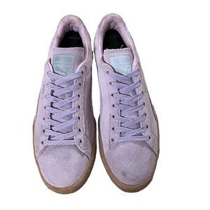 Puma ~ Lavender Suede Lace Up Sneakers ~ size 7